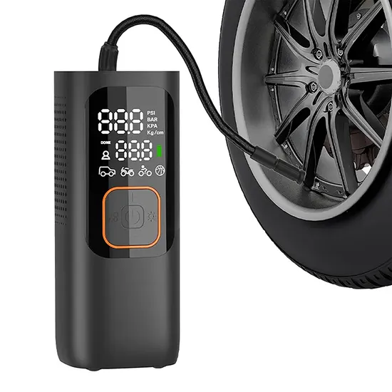 Faster Inflation Cordless Automatic Tire Inflator Portable Air Pump E