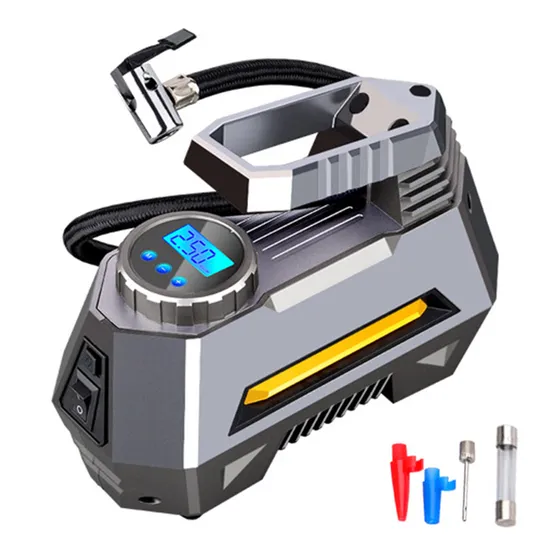 12V Digital Auto Portable Air Compressor Pump Components. 