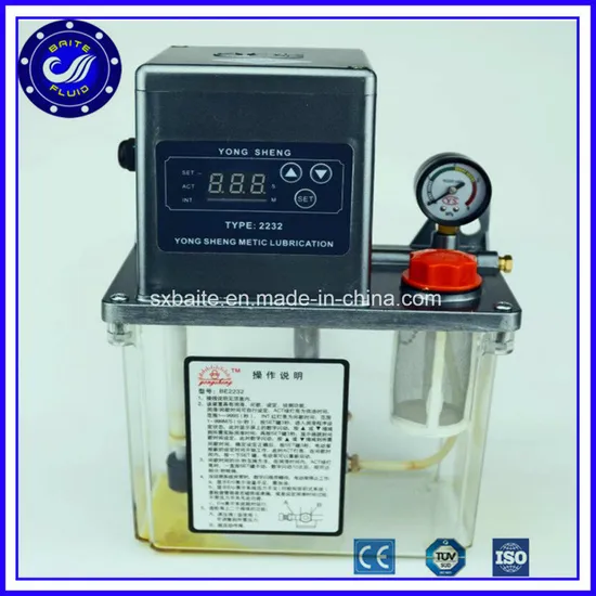 Electric Auto Oil Lubricator Pump Oil Air Filter 