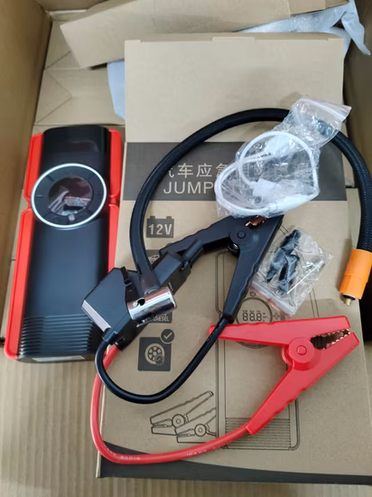 Edsun Automobile Emergency Mobile Portable Power Supply Jump Starter with Air Pump