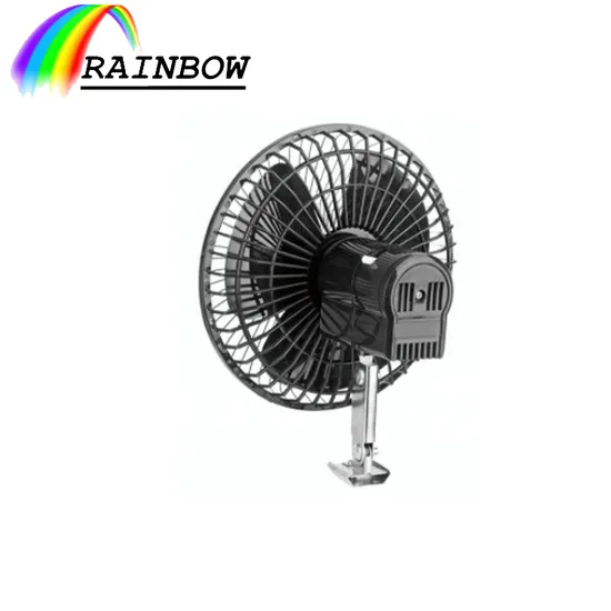 6 in Car Oscillating Fan 12V 24V Powerful Quiet Fans for Car RV Truck SUV Bus Boat Portable Clip Fans 