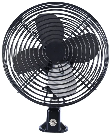 8 Inch DC 12V/24V Cigarette Lighter Plug Base Screw to Fix Metal Type Car Fan 