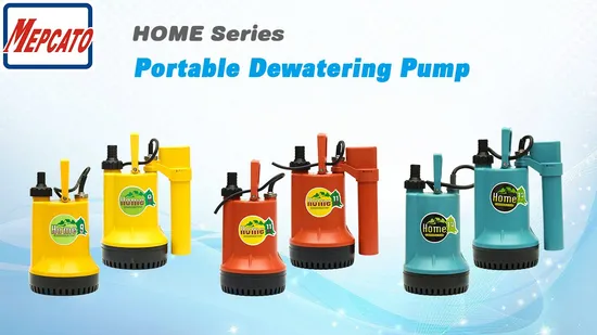 Domestic Household Small Portable Plastic Centrifugal Submersible Electric Water Drainage Pump with Float Switch for Garden Basement Tank Sump Pond Pool 